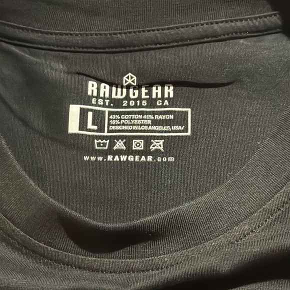 Rawgear Black War Cropped T-Shirt Athletic Wear Large NWT - Picture 5 of 8